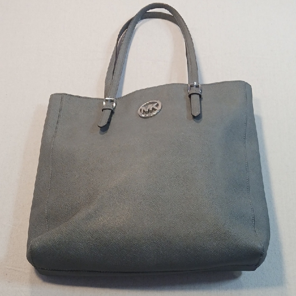 Micheal Kors Womens Gray Tote Bag Purse